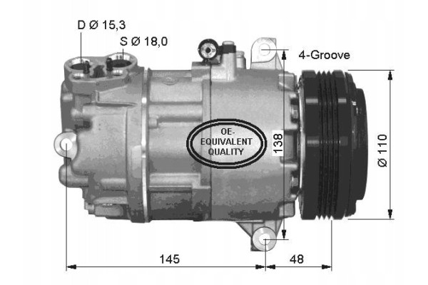 NRF AIR CONDITIONING COMPRESSOR BMW 318D 03 Catalog number of the original BMW 64506950789 BMW 64509182796 BMW 64526905643 BMW 6