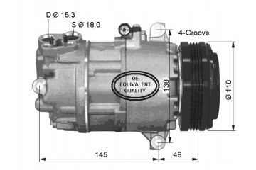 NRF AIR CONDITIONING COMPRESSOR BMW 318D 03 Catalog number of the original BMW 64506950789 BMW 64509182796 BMW 64526905643 BMW 6