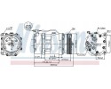 COMPRESSOR AIR CONDITIONING COMPRESSOR 89118 NISSENS VW Car type cargo vans passenger cars
