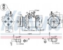 NISSENS 89349 Compressor air conditioning Part manufacturer Suzuki OE