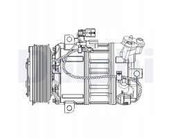 Compressor klim renault lagoon 07 DELPHI CS20477