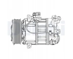 Compresor de aire acondicionado Delphi CS20477