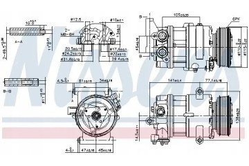 COMPRESSOR AIR CONDITIONING COMPRESSOR 89590 NISSENS Catalog number of substitutes ACAUTO AC 01SD210 ACAUTO AC 02SD01 ACAUTO AC 