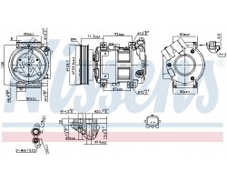 AIR CONDITIONING COMPRESSOR NISSAN QASHQAI 06 14 1 5dCi