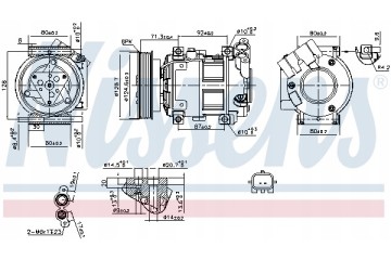 AIR CONDITIONING COMPRESSOR NISSAN QASHQAI 06 14 1 5dCi