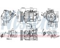 COMPRESSOR AIR CONDITIONING COMPRESSOR 89463 NISSENS Catalog number of the original VOLVO 30780460 VOLVO 31250520 VOLVO 31291136