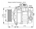 AIR CONDITIONING COMPRESSOR AUDI A8 03 VW PHEATON 02 NRF Part manufacturer NRF