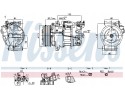 Compressor air conditioning NISSENS 891042 Part manufacturer Nissens