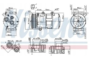 COMPRESSOR AIR CONDITIONING COMPRESSOR 89326 NISSENS Product weight with unit packaging 11 kg