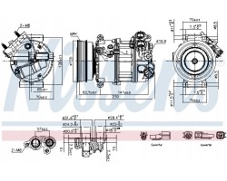 COMPRESSOR AIR CONDITIONING COMPRESSOR 891004 NISSENS