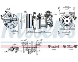 Compresor de Aire Acondicionado Nissens 891004