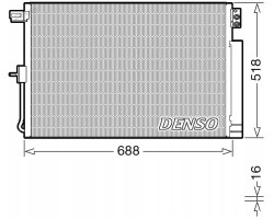 Denso DCN06019 Condenser air conditioning