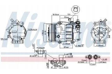 COMPRESSOR AIR CONDITIONING COMPRESSOR 89336 NISSENS Catalog number of substitutes ACAUTO AC 01VI011 ACAUTO AC 02SD01 ACAUTO AC 