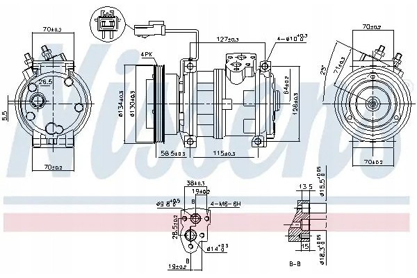 COMPRESSOR AIR CONDITIONING COMPRESSOR 89382 NISSENS Catalog number of substitutes ACAUTO AC 01DN629 ACAUTO AC 04DN01 ACAUTO AC 