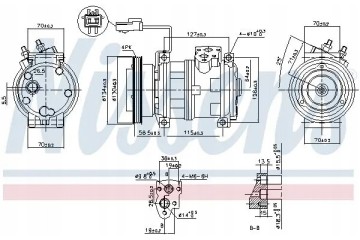 COMPRESSOR AIR CONDITIONING COMPRESSOR 89382 NISSENS Catalog number of substitutes ACAUTO AC 01DN629 ACAUTO AC 04DN01 ACAUTO AC 