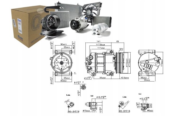 Compresor de aire acondicionado Nissens 890211