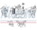 Compressor air conditioning NISSENS 89216 Part manufacturer Nissens