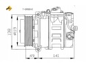 NRF AIR CONDITIONING COMPRESSOR MERCEDES W203 7SEU17 DCS 17 Product weight with unit packaging 8 kg