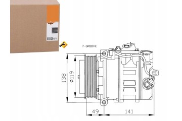 NRF AIR CONDITIONING COMPRESSOR MERCEDES W203 7SEU17 DCS 17 Car type passenger cars
