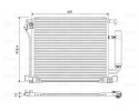Valeo 822587 Condenser air conditioning 822587