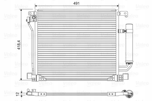 Valeo 822587 Condenser air conditioning 822587