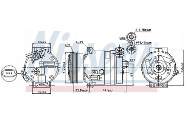 COMPRESSOR AIR CONDITIONING COMPRESSOR 89258 NISSENS Quality of parts according to GVO Q original with factory logo OEM OES
