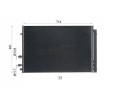 CONDENSER AIR CONDITIONING COOLER WITH DEHUMIDIFIER Catalog number of the original AUDI 2N0820411 AUDI 2N0820411A MAN 2N0820411 