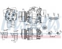 Compressor air conditioning NISSENS 890155 Part manufacturer Nissens