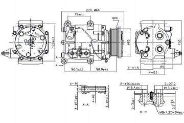 Compresor de aire acondicionado NISSENS 89365