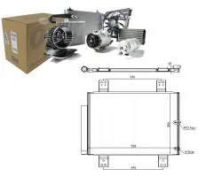 Nissens 940560 Condensador de aire acondicionado para Daihatsu Terios