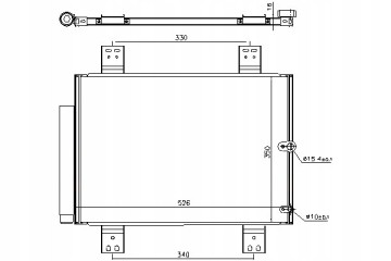 AIR CONDITIONING CONDENSER TERIOS 1 3 1 3LPG 1 5 11 05 NISSENS Part manufacturer Nissens