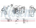 COMPRESSOR AIR CONDITIONING COMPRESSOR 890210 NISSENS