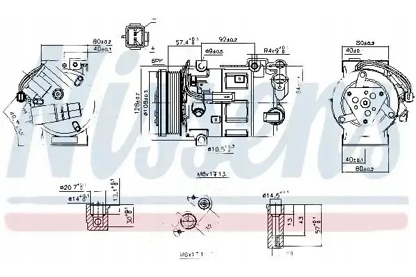 COMPRESSOR AIR CONDITIONING COMPRESSOR 890210 NISSENS