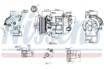 COMPRESSOR AIR CONDITIONING COMPRESSOR 890210 NISSENS