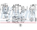 Compressor air conditioning NISSENS 890637 Part manufacturer Nissens