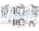 COMPRESSOR AIR CONDITIONING COMPRESSOR 89085 NISSENS Car type cargo vans passenger cars