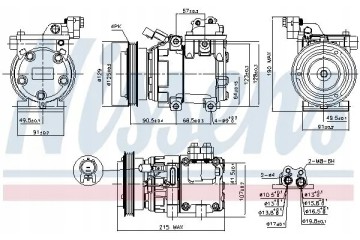 COMPRESSOR AIR CONDITIONING COMPRESSOR 89085 NISSENS Car type cargo vans passenger cars