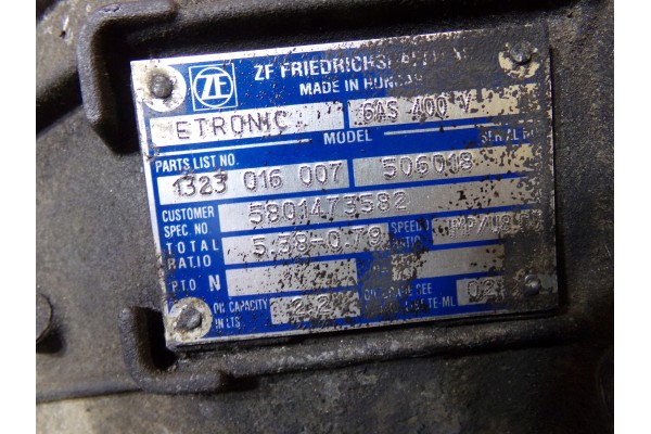 Transmisión Automática ETRONIC 6AS400V para IVECO 2.3 HPI 14r