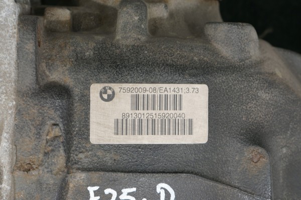 BMW X3 F25 13R DIFFERENTIAL REAR BRIDGE 3 73 2 0D X DRIVE 7592009 Quality of parts according to GVO Q original with factory logo