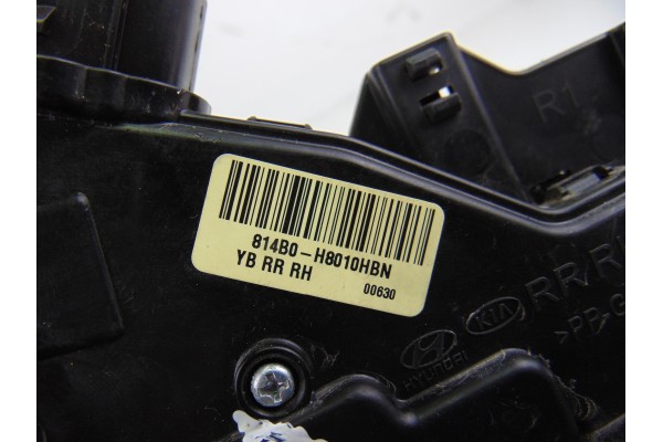 4 PIN CERRADURA PUERTA TRASERA DERECHA KIA RIO (YB) Business 2017 4 PIN 198293 KIA - 2