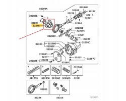 Mitsubishi L200 L300 Delica Pajero Starion 91 05 differential basket NEW o