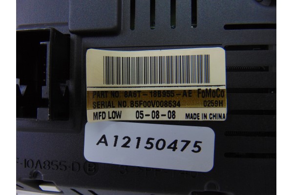 8A6T-18B955-AE PANTALLA MULTIFUNCION FORD FIESTA (CB1) Ambiente 2008 8A6T-18B955-AE 198511 FORD - 1