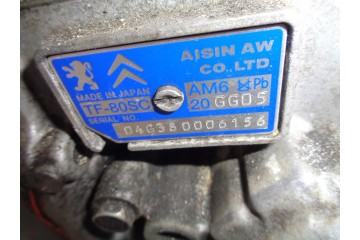 GEARBOX PEUGEOT 607 FL 2 7 HDI Engine type diesel
