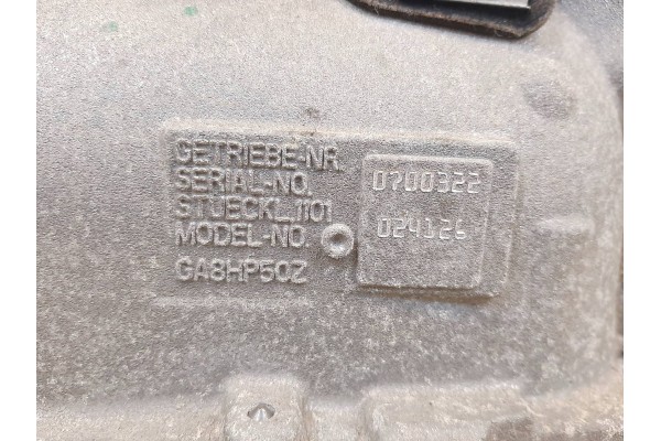 Gearbox Automatic BMW X3 G01 X4 G02 20iX 30iX Catalog number of the part 8744785 9896818 9487303 GA8HP50X WGZ W9T Z8J CATPOL 223