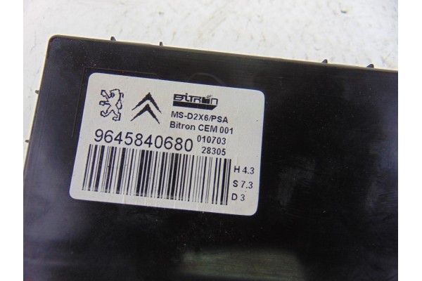 9645840680 MODULO ELECTRONICO PEUGEOT 407 COUPÉ Pack 2006 9645840680 199501 PEUGEOT - 1