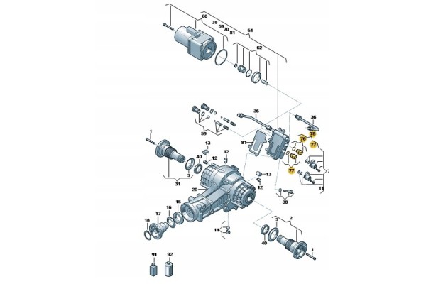AUDI OE Original rear bridge sensors A4 A5 A6