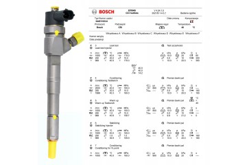 BOSCH INJECTOR CR ELECTROMAG ALFA MITO FIAT BRAVO DOBLO 500 LANCES Quality of parts according to GVO Q original with factory log