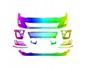 Front bumper GTI with spoiler mounting VW GOLF VII HB 08 12 03 17 Part manufacturer Blic