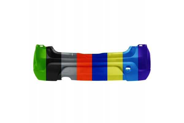 Rear bumper STEPWAY black DACIA SANDERO RENAULT SANDERO STEPWAY I