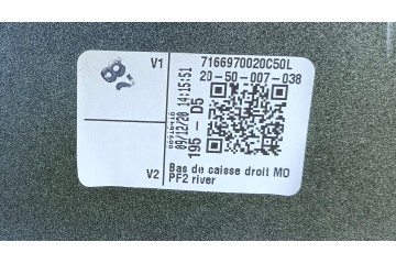 SMART 451 FORTWO THRESHOLD OVERLAY RIGHT C50L Catalog number of the original 4516921800 A4516900626 C50L A4516900626C50L A451692